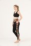 Women's Tights Black Orange High Waist Recovery Double Pocket Comfort & Sport 1059 - 8