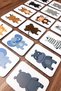 Matching Animals Game Wooden Baby And Preschool Educational Montessori Toy Nursery Intelligence Cards - 4