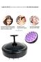 Black Soft Silicone Threaded Scalp Massage Shampoo Shower Brush - For Adult Child Pet - 3