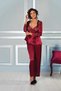 6125 Six-Piece Satin Nightgown - Dressing Gown Set - 3