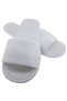10 Pairs Open Front Non-Slip Sole Double Layer Towel White Hotel Slippers Disposable Disposable