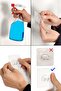 رف لاصق للحمام والمطبخ من تكنوتيل، أسود غير لامع، سلسلة جرينا ST121 - 4