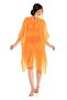 Women's Neon Orange Self-Tassel Pareo - 4