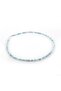 Certified Blue Tone Acumarin (Stones) Natural Stone Necklace 65cm - 6mm - 2