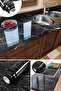 Black Adhesive Coating Paper with Marble Pattern 1 Meter