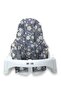 Cotton Baby Child High Chair Cushion Gray Daisy