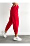 Women's Red Carrot Cut Pants - 4