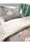 Cotton Kids 90x190 Montessori Pillow Sheet Quilt Set Gray Moon Cloud - 2