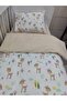 Cotton Kids Pillow Sheet Quilt Set 120x200 Montessori Karaca Brown - 2