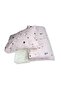100% Cotton Kids 90x190 Montessori Pillow Sheet Quilt Set Pink Crescent Star - 4