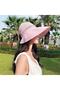 Women's Wide Brim Bow Knitted Visor Hat