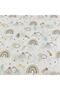 100% Cotton Baby Kids Fitted Sheet 65x95 Brown Rainbow - 2