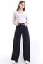 Casual Super High Waist Wide Leg Power Lycra Palazzo Jeans - 2