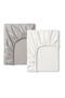 Cotton Baby Kids Fitted Sheet 70x120 White And Gray (2 Pieces)