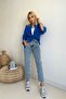 Linda Xst Blue Snow Acid Wash Mom Boyfriend Jean Women's Power Lycra Collector - 4