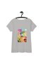 Custom Printed Women's T-shirt in Gray