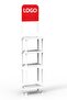Plastic Easy Installation Product Display Injection Stand Large Model 4 Shelves - 3