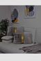 Plush Striped Throw Pillow Cover Rectangular -milkshake