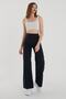 Casual Super High Waist Wide Leg Power Lycra Palazzo Jeans - 2