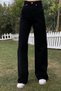 Women's Super High Waist Wide Leg Wide Leg Jeans Trousers - 3