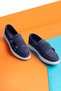 Airy Genuine Leather Suede Men's Casual Shoes, Suede Loafer Shoes, Summer Shoes Navy Blue - 5