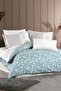 Carmen Single Quilted Duvet Cover Set Turquoise
