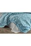 Carmen Single Quilted Duvet Cover Set Turquoise - 4