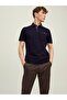 Jack Jones Blarmarco Ss Polo Men's Navy Blue T-shirt12212604-04