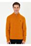 Setafe Stand Collar Standard Fit Yellow Men's Sweater