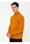 Setafe Stand Collar Standard Fit Yellow Men's Sweater - 3