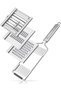 Non-Slip Grater with 3 Heads and Handle Julienne Cutter Potato Cabbage Carrot Grater - 2