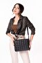 Women's Quilted Daily Stylish Bag Ald.4550 - Black - 3