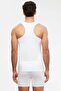 2-Pack Men's Sports Tank Tops, Cross-Back Tank Tops 94% Modal/Cotton 6% Lycra - 3