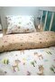 100% Cotton Kids 90x180 Crib Pillow Sheet Quilt Set Karaca Brown