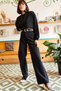 Casual Super High Waist Wide Leg Power Lycra Palazzo Jeans - 3