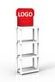 Plastic Easy Installation Product Display Injection Stand Large Model 4 Shelves