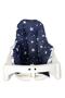 Cotton Baby Child High Chair Cushion Sailor Navy Blue Starry - 2