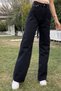 Women's Super High Waist Wide Leg Wide Leg Jeans Trousers - 2