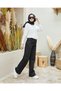 90's Lycra Super High Waist Loose Jeans Palazzo Trousers - 2