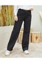 90's Lycra Super High Waist Loose Jeans Palazzo Trousers - 3