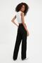 Women's Super High Waist Wide Leg Wide Leg Jeans Trousers - 4