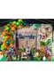 60 Pieces Safari Themed Balloon Chain Set ( Light Green - Orange - Dark Green - Caramel Color Balloon )