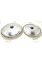 40 Cm +30 Cm Diameter 2-Piece Chrome Steel Lid Hair Roasting Pan
