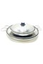 40 Cm +30 Cm Diameter 2-Piece Chrome Steel Lid Hair Roasting Pan - 2
