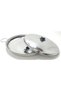 40 Cm +30 Cm Diameter 2-Piece Chrome Steel Lid Hair Roasting Pan - 4
