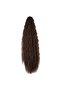 Brown Caramel Buckle Fluffy Wavy Ponytail - 2