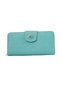 Women's Wallet Double Compartment Zippered Large Size with Cover and Print Detail - 2