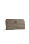 Women's Wallet Compartment Zippered Large Size Written Crest