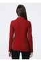 Polo Neck Red Women's Sweatshirt Tpg-sk021 - 4