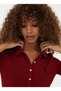 Polo Neck Red Women's Sweatshirt Tpg-sk021 - 7